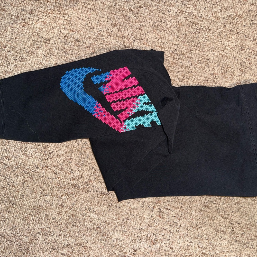 Nike Black Leggings with White Logo